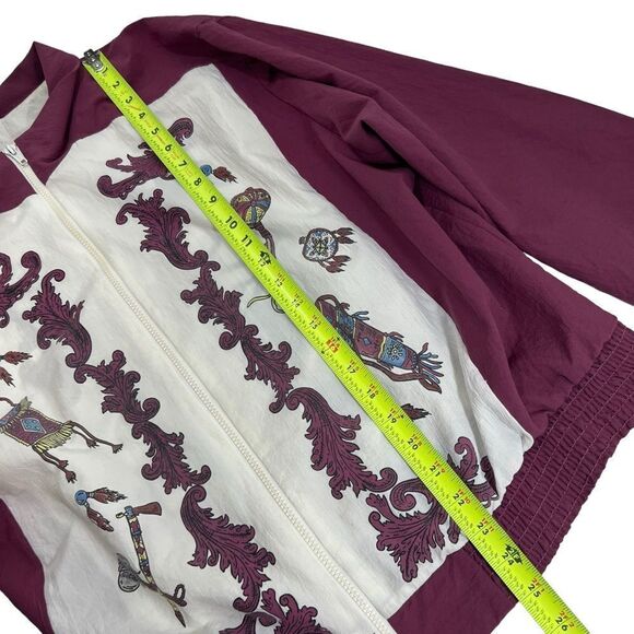 Vintage 80’s Native American Print Windbreaker Bomber Jacket - Picture 10 of 12